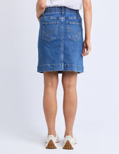 Load image into Gallery viewer, Atlas Denim Skirt Dark Blue Wash
