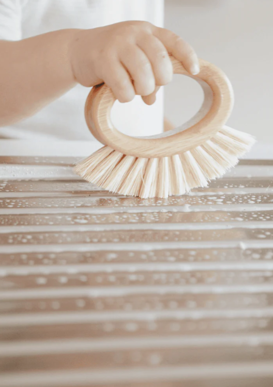 Bamboo Veggie Scrubber Brush