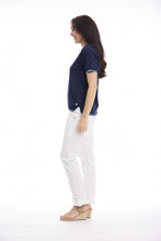 Load image into Gallery viewer, Knit Top Short Sleeve - Navy
