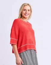 Load image into Gallery viewer, Honey Knit Top - Tangello
