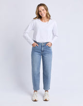 Load image into Gallery viewer, Bessie Barrel Leg - Mid Blue
