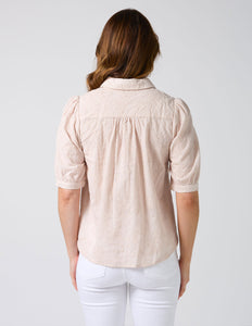 Evie Blouse - Blush Pink