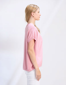 Gwen Knit Tee - Pink