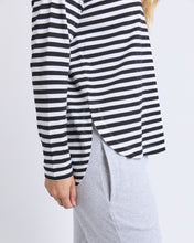 Load image into Gallery viewer, Lauren Long Sleeve Black &amp; White Stripe
