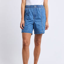 Load image into Gallery viewer, Jovie Denim Short - Mid Blue Wash
