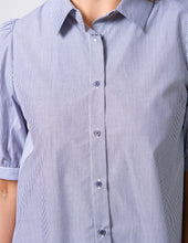 Load image into Gallery viewer, Asha Blouse - Navy White Stripe

