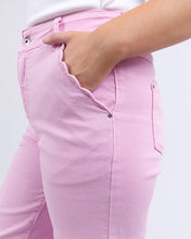 Load image into Gallery viewer, Scallop Edge Jeans - Dusk Pink

