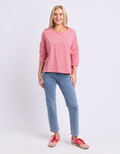 Load image into Gallery viewer, Anya Long Sleeve Tee Stripe Pink Lemonade
