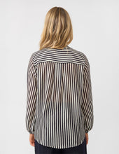 Load image into Gallery viewer, Faye Blouse - Black and White Stripe
