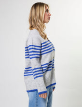 Load image into Gallery viewer, Stripe Cardigan - Salt Air

