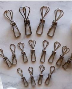 Stainless Steel Clothes Pegs - 16pc