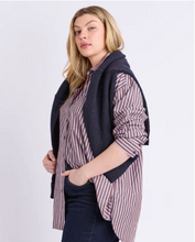 Load image into Gallery viewer, Frankie Striped Shirt - Chocolate
