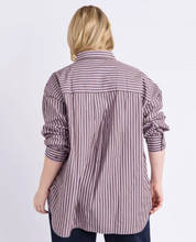 Load image into Gallery viewer, Frankie Striped Shirt - Chocolate
