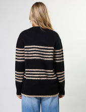Load image into Gallery viewer, Stripe Cardigan - Black Sand
