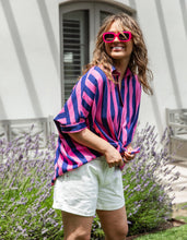 Load image into Gallery viewer, Palermo Stripe Shirt Printed Str Blu/ Pink
