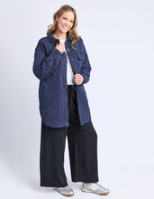 Load image into Gallery viewer, Katie Quilted Shacket Navy
