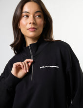 Load image into Gallery viewer, Core 1/4 Zip Sweat - Black

