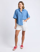 Load image into Gallery viewer, Blissful Chambray Shirt Mid Blue
