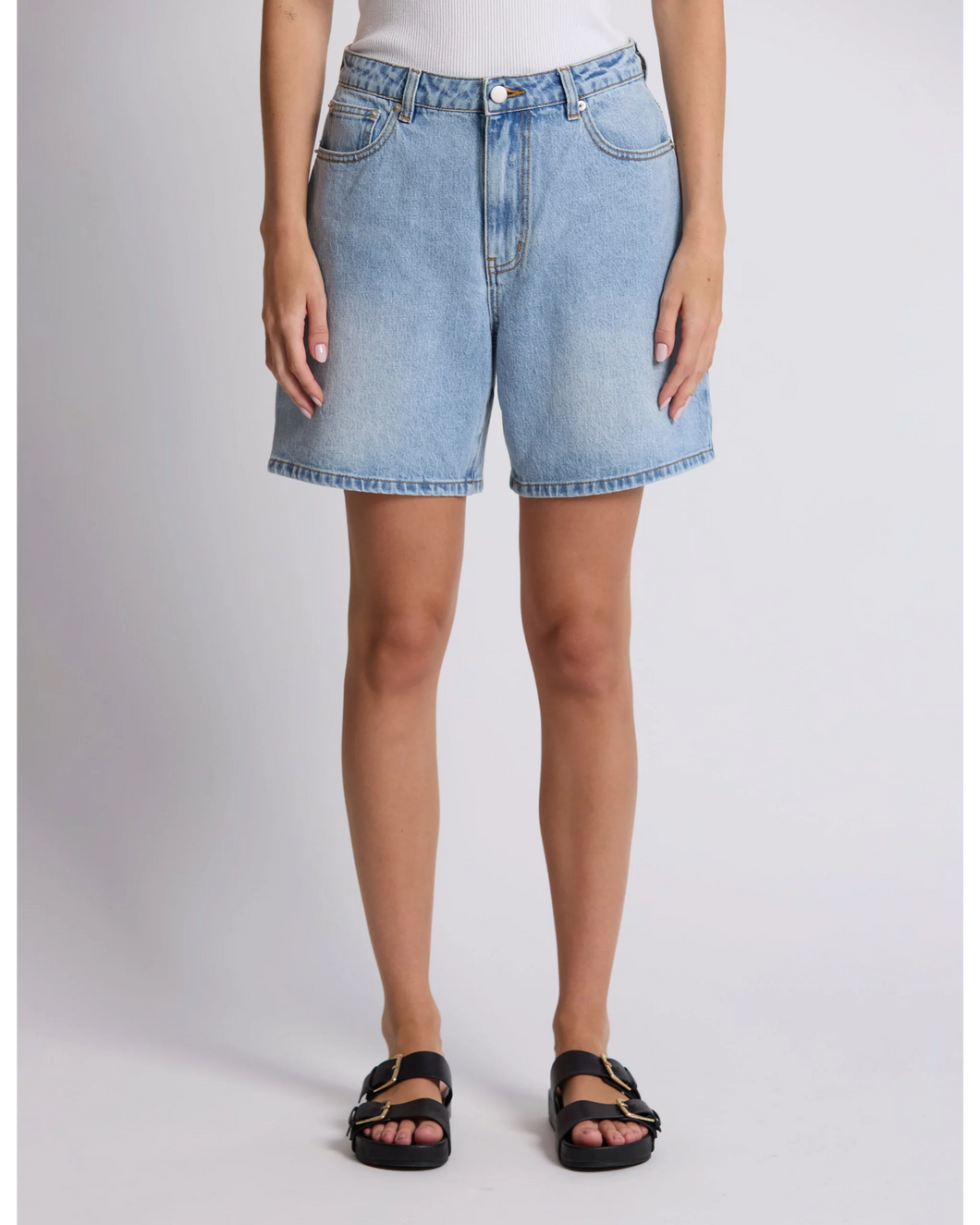 Emily Denim Shorts - Light Blue