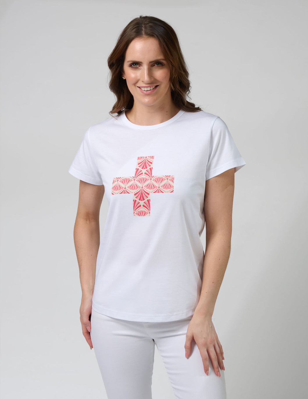 Classic Tee Strawberry Scoop - White