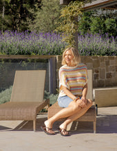 Load image into Gallery viewer, Striped Knit Top Blue Stripe
