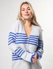 Load image into Gallery viewer, Stripe Cardigan - Salt Air
