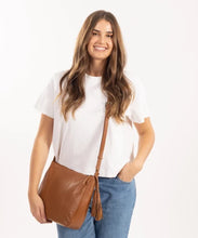 Load image into Gallery viewer, Jasmine Leather Cross Body Bag Tan
