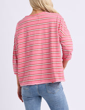 Load image into Gallery viewer, Anya Long Sleeve Tee Stripe Pink Lemonade
