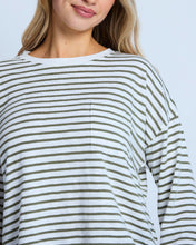 Load image into Gallery viewer, Stella + Gemma Drop Should Tee - Herbal Stripe
