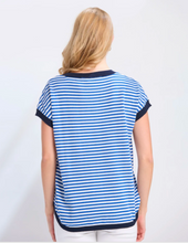 Load image into Gallery viewer, Laneway Top - Cobalt Stripe
