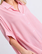 Load image into Gallery viewer, Luna Shirt Pink Lemonade Stripe
