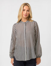 Load image into Gallery viewer, Faye Blouse - Black and White Stripe

