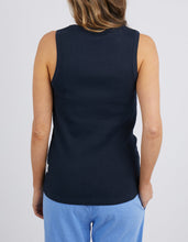 Load image into Gallery viewer, Rib Crew Tank Dark Sapphire
