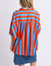 Load image into Gallery viewer, Palermo Stripe Shirt Tangello/Blue Stripe

