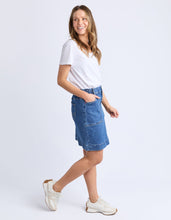 Load image into Gallery viewer, Atlas Denim Skirt Dark Blue Wash
