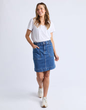 Load image into Gallery viewer, Atlas Denim Skirt Dark Blue Wash
