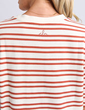 Load image into Gallery viewer, Rouge Tee Dress Marshmellow/Tan Stripe
