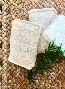 Natural Loofah Cellulose Sponges (Pack of 3) | Eco Cleaning