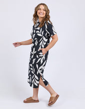 Load image into Gallery viewer, Mimosa Tee Dress Black Print
