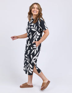 Mimosa Tee Dress Black Print