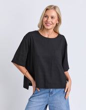 Load image into Gallery viewer, Tilly Woven Tee - Black
