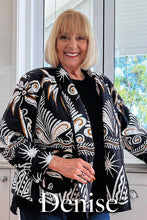 Load image into Gallery viewer, Indus Reversible Jacket — Floral &amp; Sun Print
