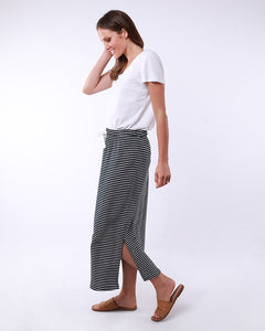 Travel Skirt - Navy Stripe