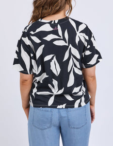 Mimosa Tee Black Print