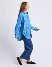Load image into Gallery viewer, Mia Striped Shirt Royal Blue Stripe
