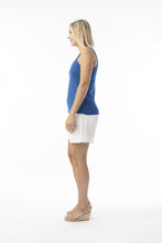 Load image into Gallery viewer, Knit Tank Squareneck - Blue
