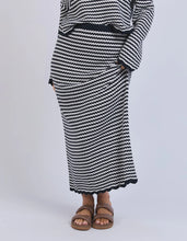 Load image into Gallery viewer, Rosie Stripe Skirt Navy/White
